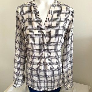 Chiffon Plaid Blouse